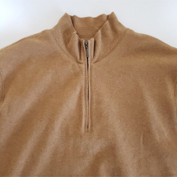 Carnoustie Golf Sweater Vest 1/4 Zip Brown L Pullover Play 54 Invitational LIV - Picture 4 of 10